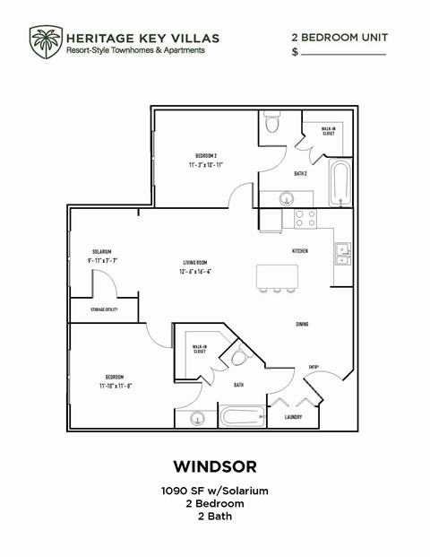 the floor plan of heritage key villas